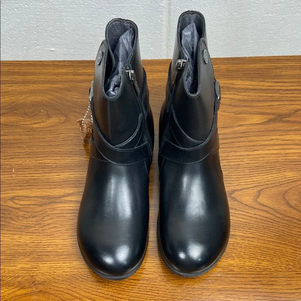 NIB Birkenstock Collins Black Leather Ankle Booties EU36/L5 Narrow‎ 1006894